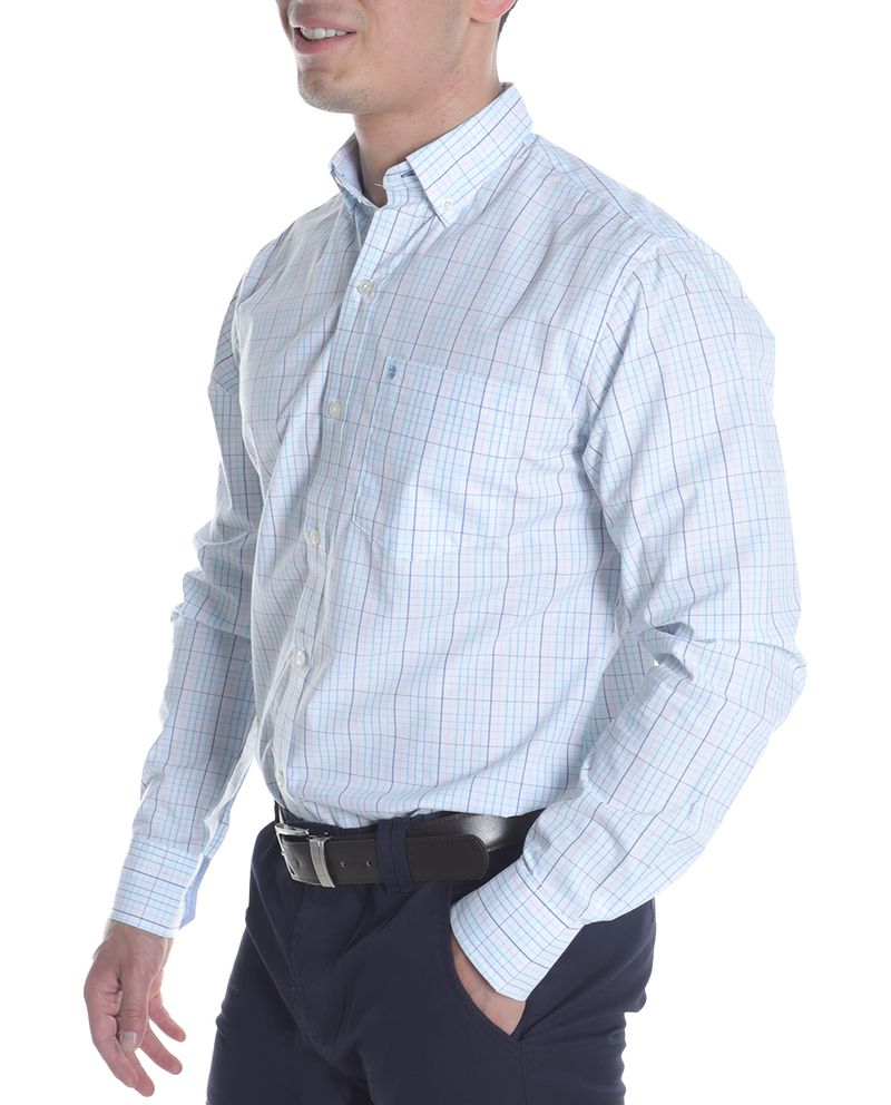104806816-Camisa-casual-Izod-aqua-cuadriculada-para-hombre