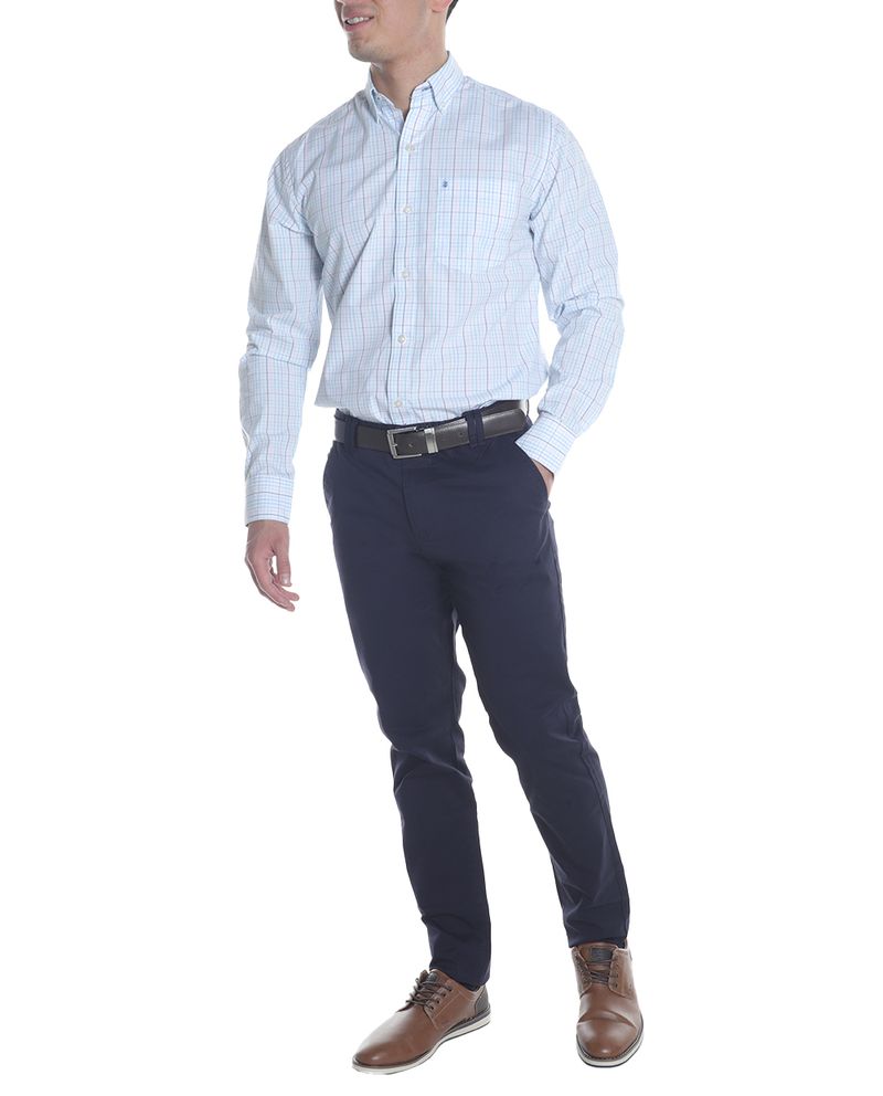 104806816-Camisa-casual-Izod-aqua-cuadriculada-para-hombre