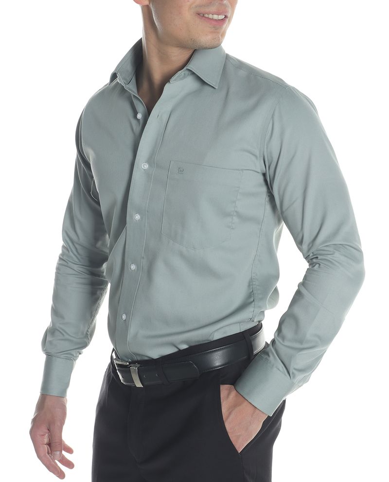 104809187-Camisa-de-vestir-Pierre-Cardin-slim-fit-verde-solida-para-hombre
