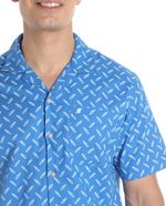 104806800-Camisa-casual-Izod-azul-mini-print-hojas-para-hombre