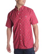 104806804-Camisa-casual-Izod-roja-mini-print-pajaros-para-hombre