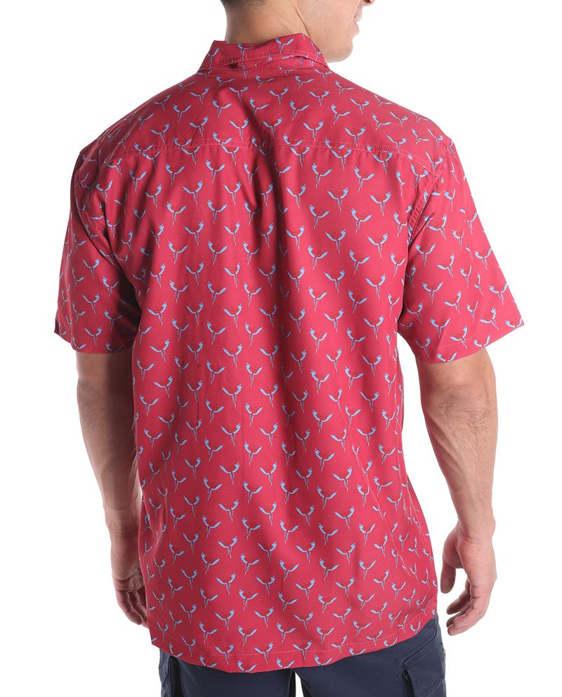 104806804-Camisa-casual-Izod-roja-mini-print-pajaros-para-hombre