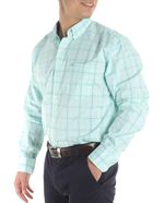 104806824-Camisa-casual-Izod-verde-claro-cuadriculada-para-hombre