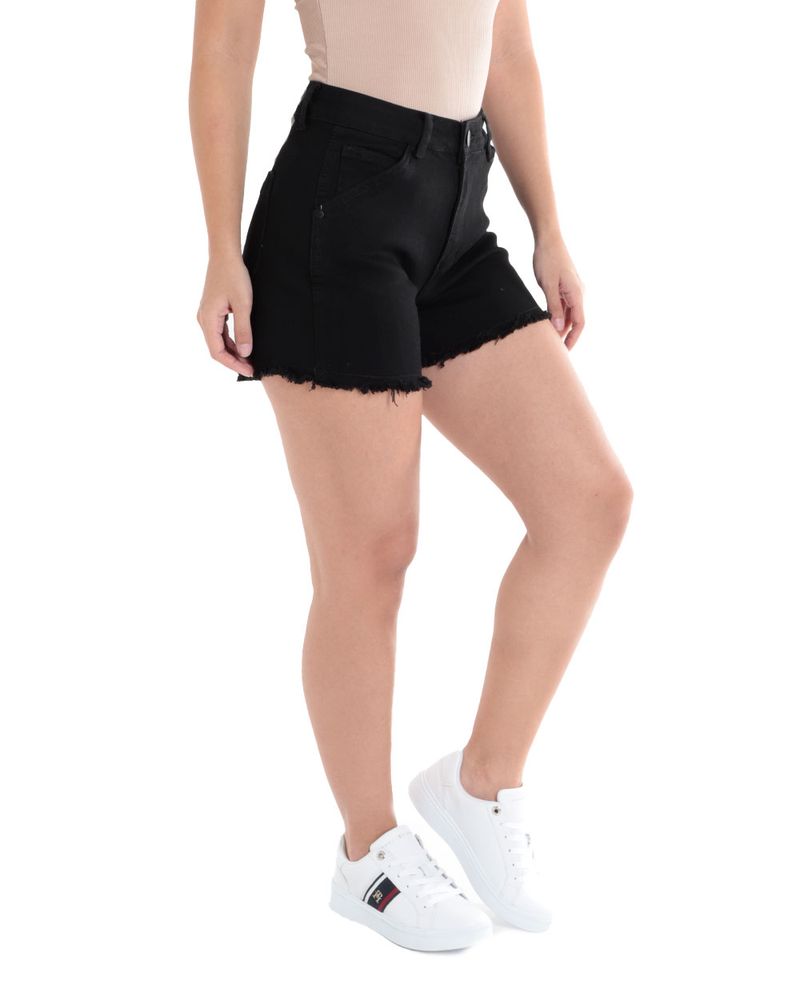 104553006-Short-Unexpected-denim-negro-cintura-alta-para-mujer