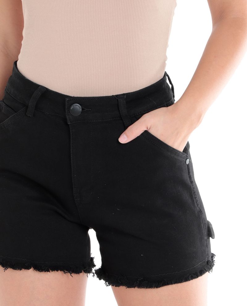 104553006-Short-Unexpected-denim-negro-cintura-alta-para-mujer