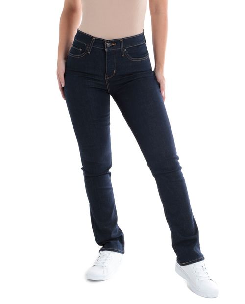 Jeans Levi's 314 straight azul de cintura alta para mujer