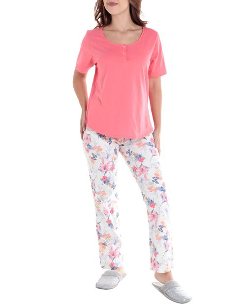 Pijama con pantalón St. Jacks estampada para mujer