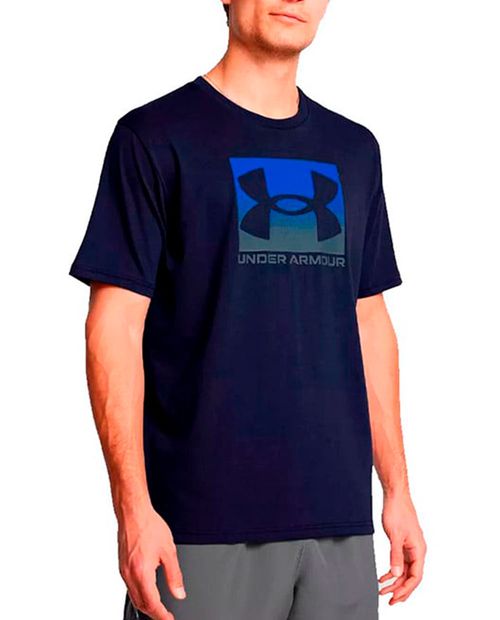 Camiseta deportiva Under Armour azul navy estampada para hombre