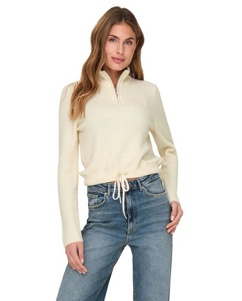 Suéter Only pull over beige para mujer
