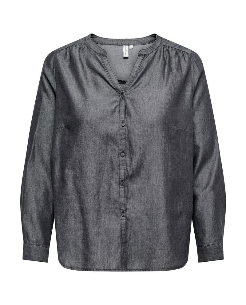 104827466-Blusa-Only-Carmakoma-casual-gris-manga-larga-para-mujer