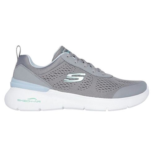 Zapato casual Skechers Air color gris para mujer