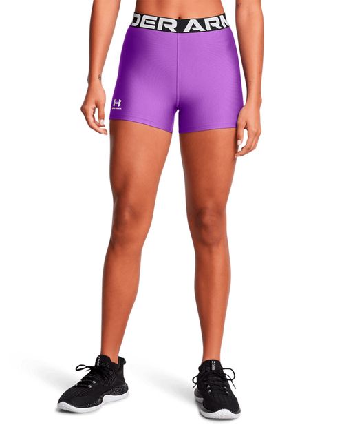 Short deportivo Under Armour HeatGear morado sólido para mujer