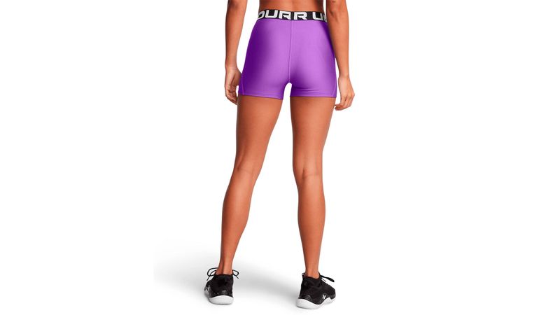 Short deportivo Under Armour HeatGear morado sólido para mujer