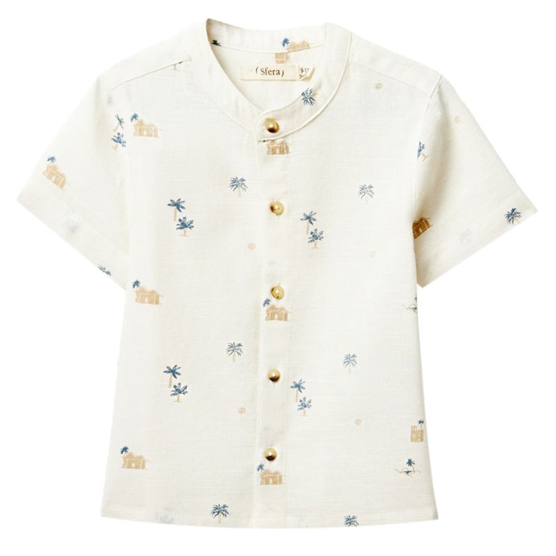104829887-Camisa-blanca-con-estampado-para-bebe-niño