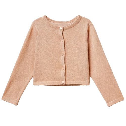Suéter rosado sólido para niña
