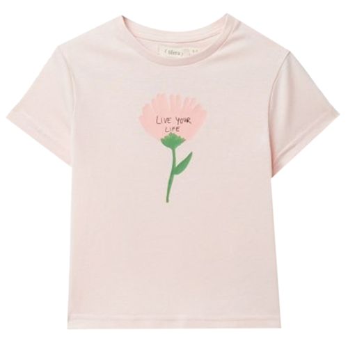 Blusa rosada con estampado para niña