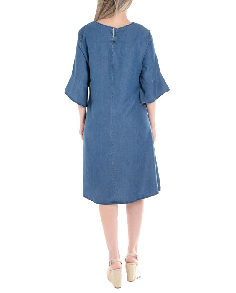 104612803-Vestido-Unexpected-shift-azul-mangas-3-4-para-mujer