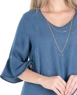 104612803-Vestido-Unexpected-shift-azul-mangas-3-4-para-mujer