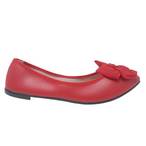 Zapato casual ballerina Orange color rojo para mujer