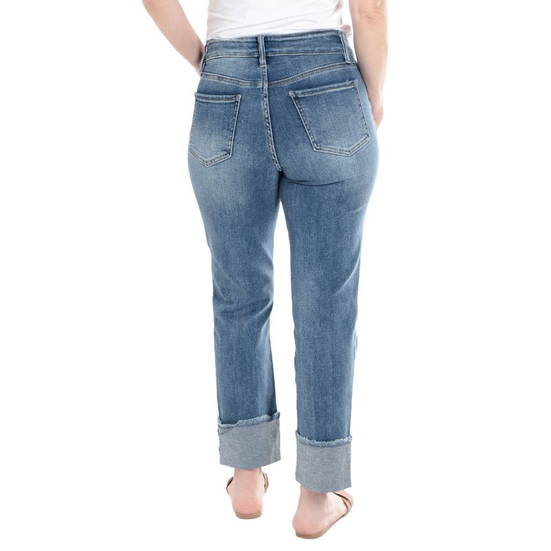 Jeans YMI straight azul de cintura alta para mujer Siman Nicaragua