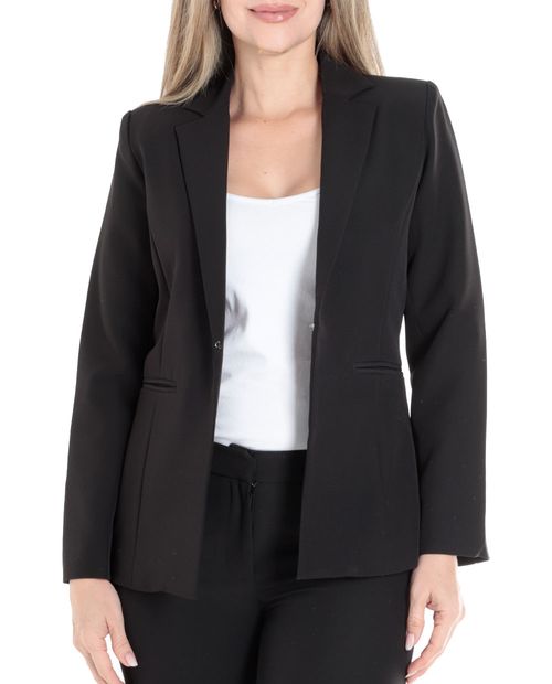 Blazer Sabrina negro manga larga para mujer