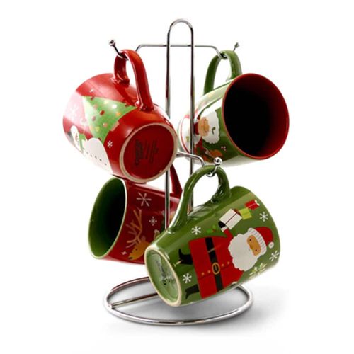 Set de tazas de gres 4 piezas