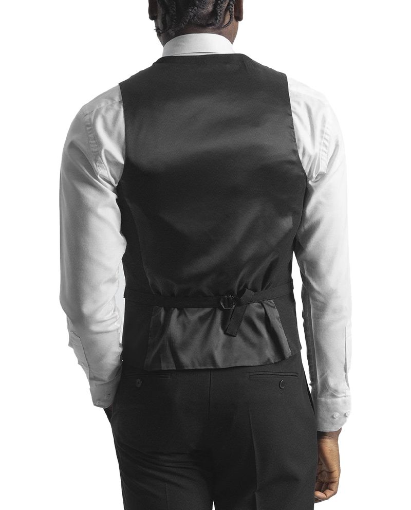 104784716-Chaleco-de-vestir-PuroEGO-slim-fit-negro-solido-para-hombre