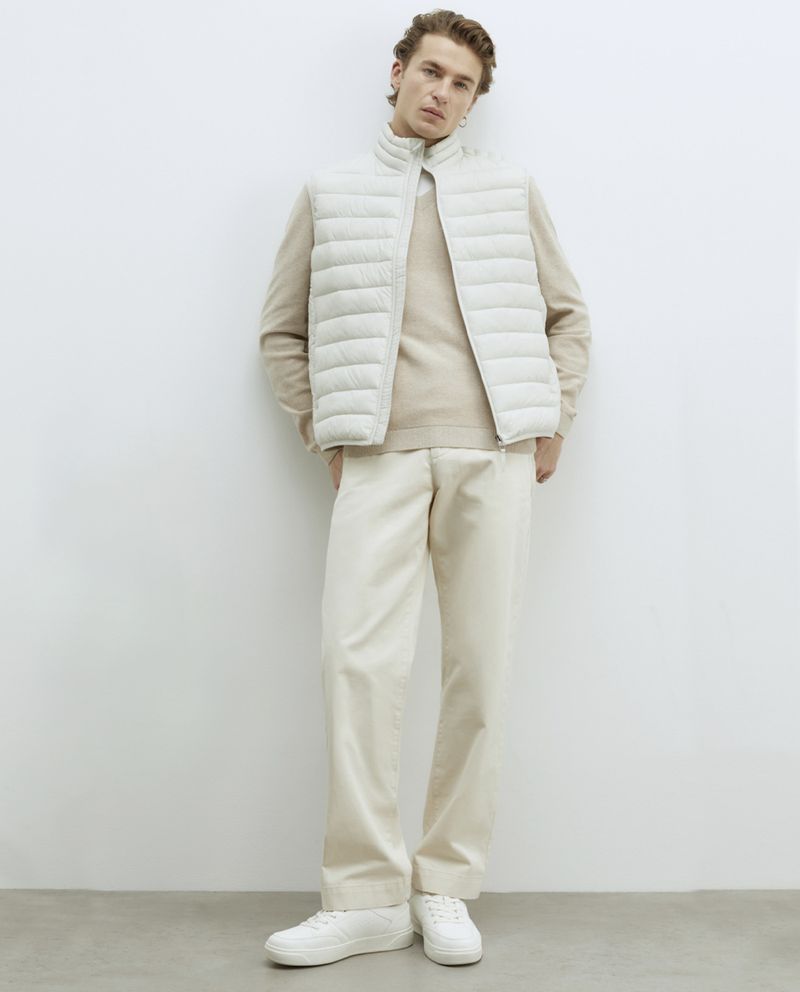 104835300-Chaleco-acolchado-Sfera-blanco-solido-para-hombre