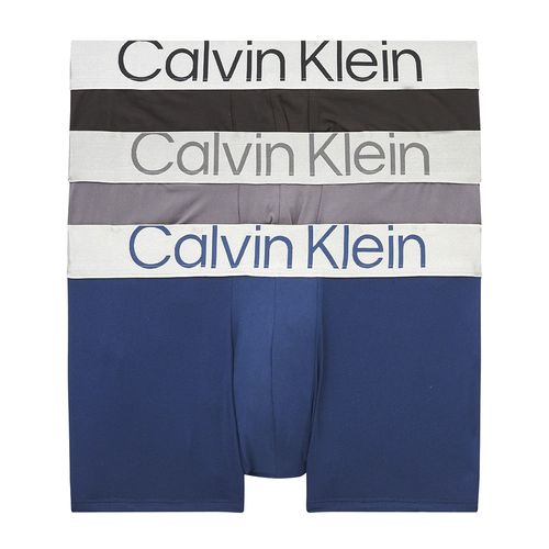 Pack de 3 boxers trunk Calvin Klein multicolor sólidos para hombre