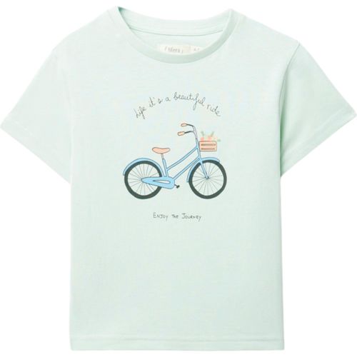 Blusa verde con estampado para niña