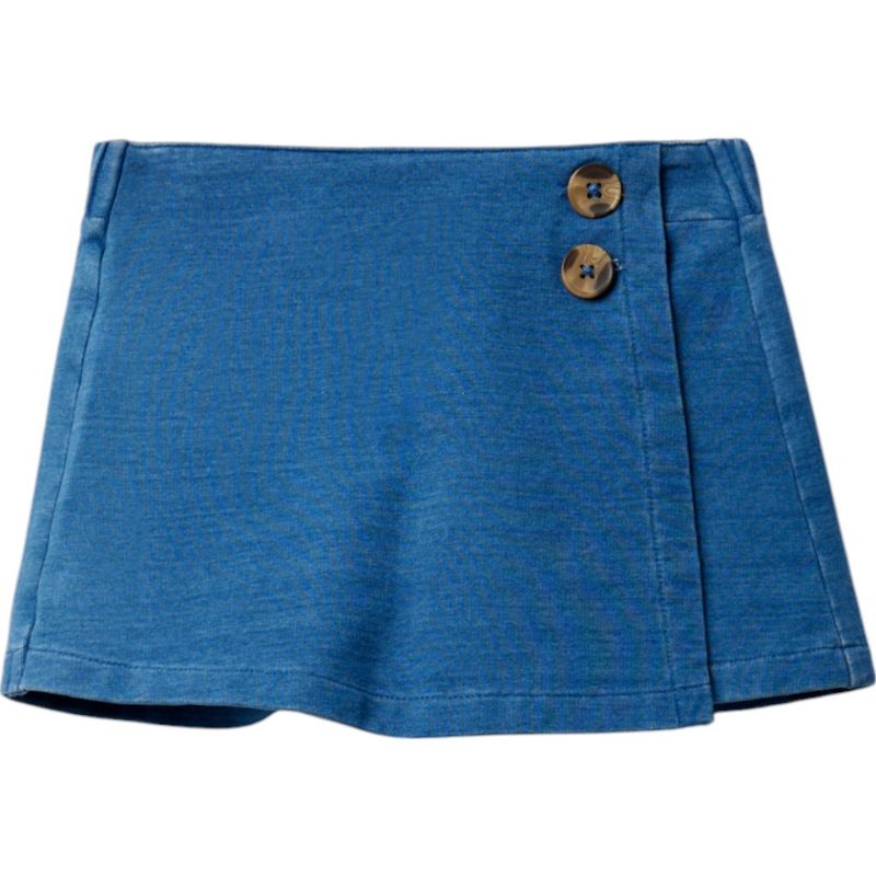 Falda-short-azul-solido-para-niña-104831788