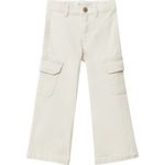 Pantalon-blanco-solido-para-niña-104831796