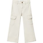Pantalon-blanco-solido-para-niña-104831795