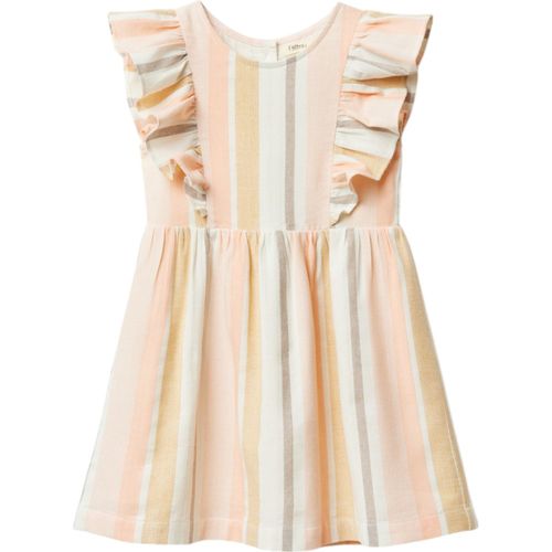 Vestido multicolor a rayas para niña