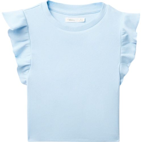 Blusa celeste sólido para niña