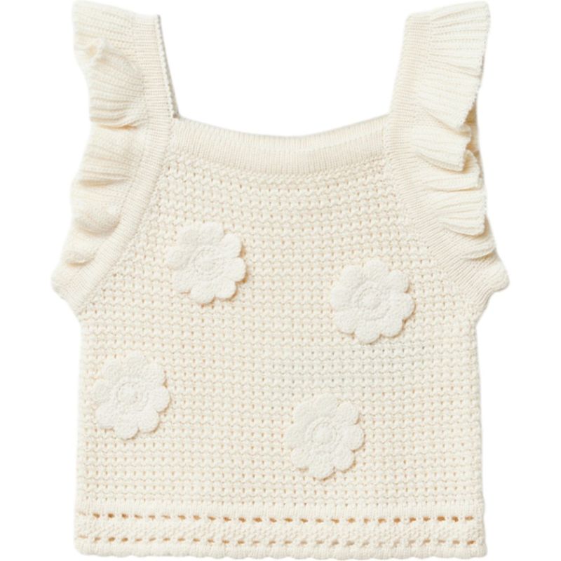 Blusa-blanca-con-crochet-para-niña-104831955