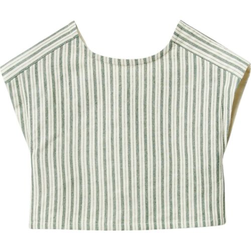 Blusa bicolor a rayas para niña