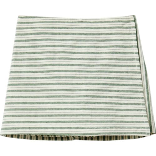 Falda short bicolor a rayas para niña