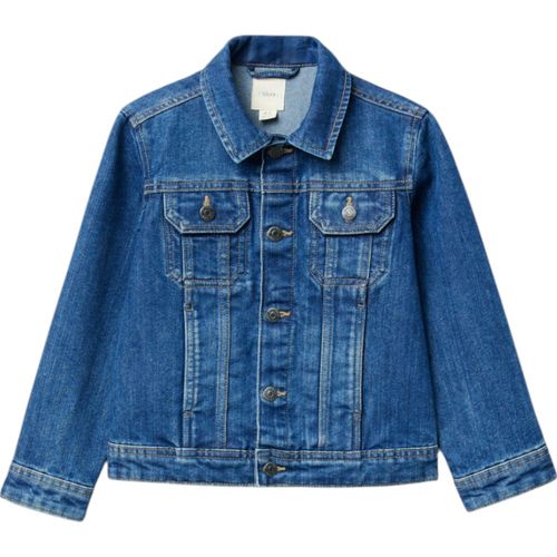 Chaqueta azul sólido para niño
