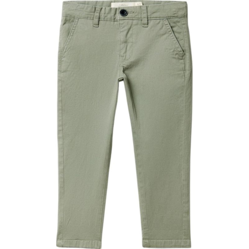 Pantalon-verde-solido-para-niño-104834003