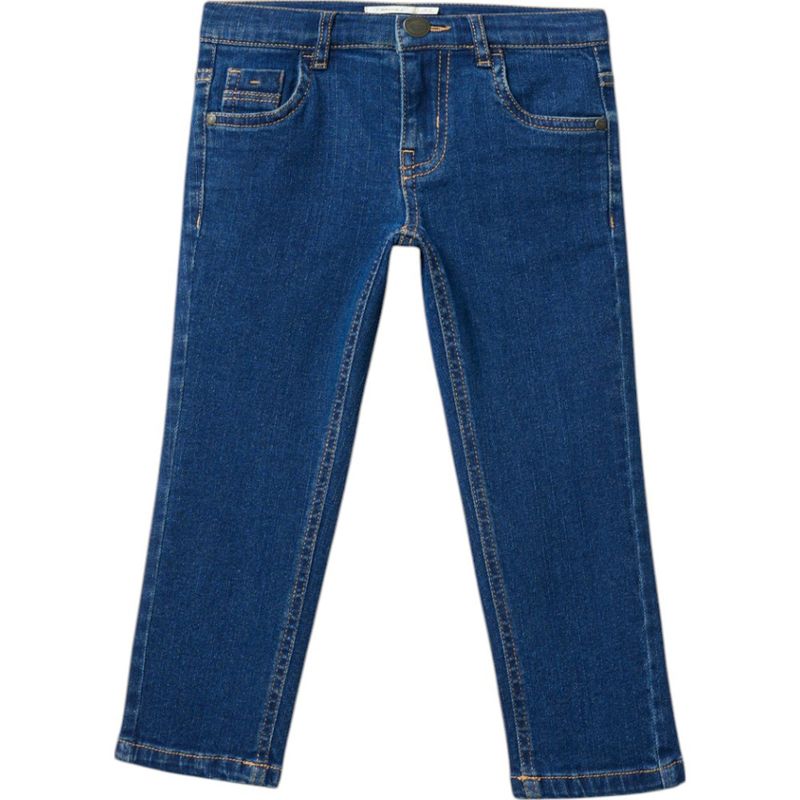 Jeans-azul-solido-para-niño-104834012