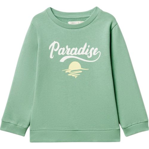 Suéter verde con estampado para niño