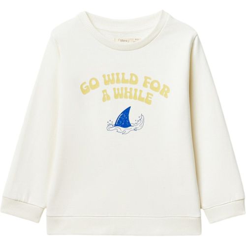 Suéter blanco con estampado para niño