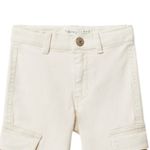 Pantalon-blanco-solido-para-niña-104831796