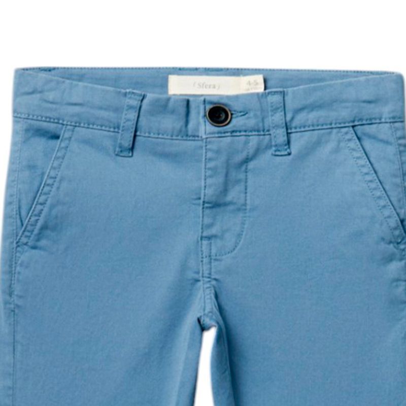 Pantalon-celeste-solido-para-niño-104833989