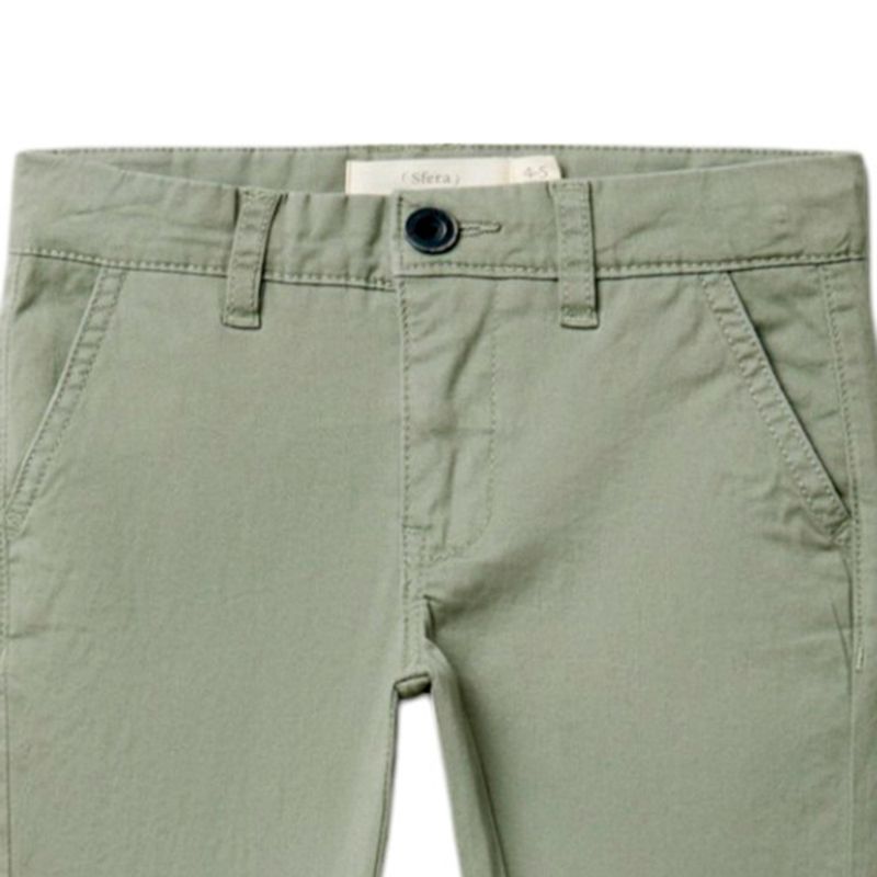 Pantalon-verde-solido-para-niño-104834003