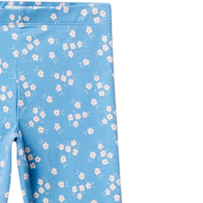 Legging-celeste-con-estampado-de-flores-para-niña-104831880