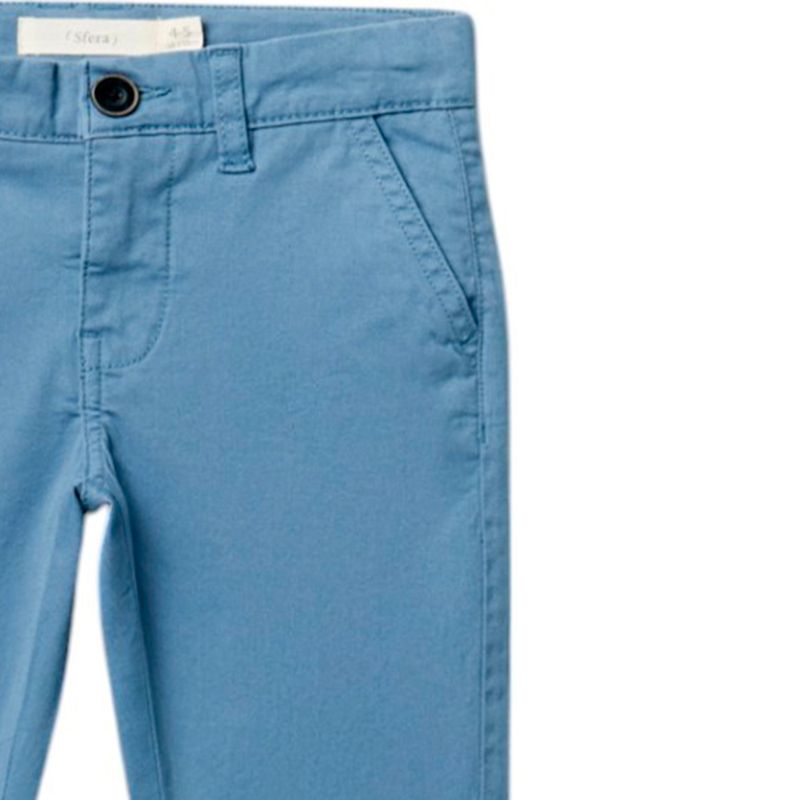Pantalon-celeste-solido-para-niño-104833989