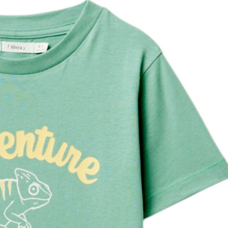 Camiseta-verde-con-estampado-para-niño-104834059