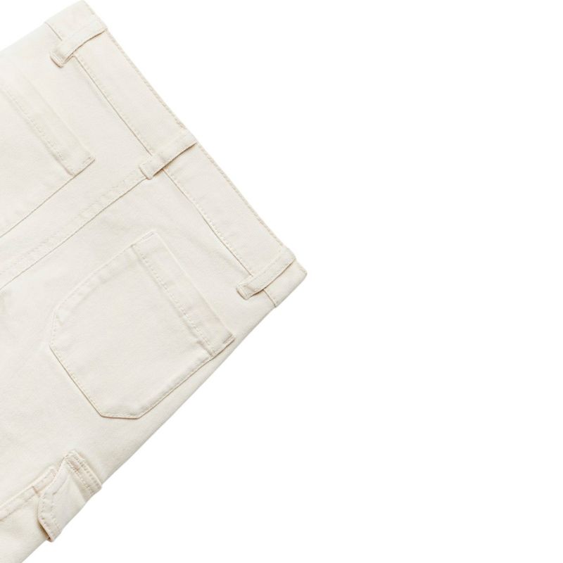 Pantalon-blanco-solido-para-niña-104831795